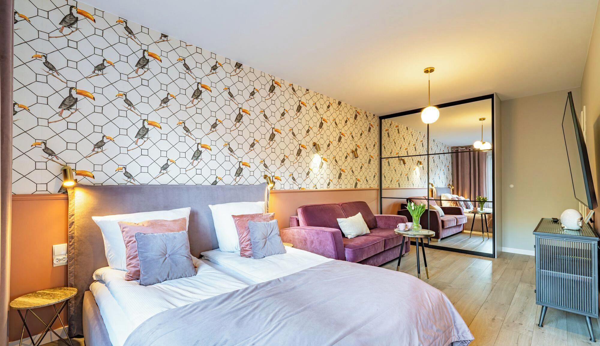 Deluxe-Apartment, Mehrere Betten, Poolzugang, Parkblick (NTC305) | Hochwertige Bettwaren, individuell dekoriert, Bügeleisen/Bügelbrett