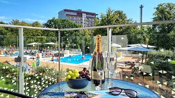 Deluxe Apartment, 1 Queen Bed with Sofa bed, Pool Access, Pool View (NTD303) | View from room