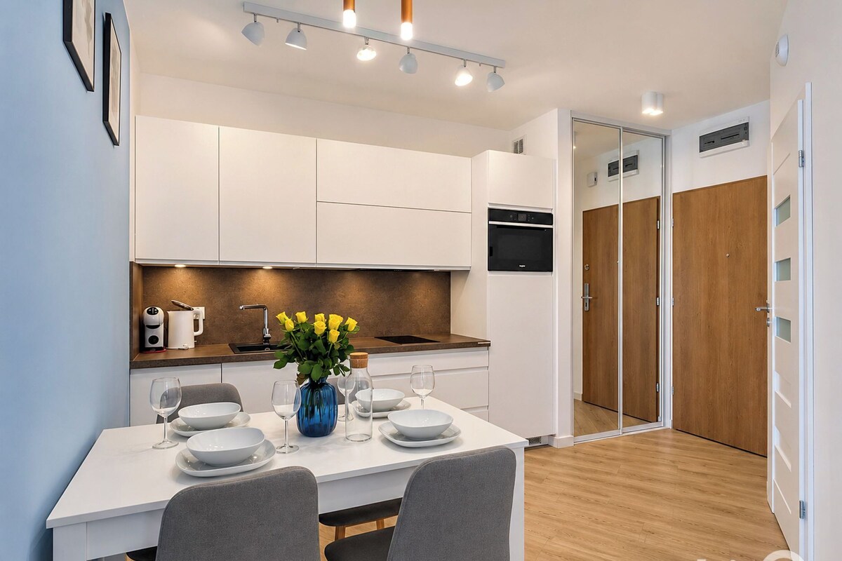 Appartement Deluxe, vue port | Cuisine privée