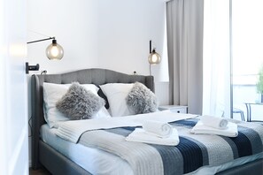 Comfort-Apartment (Biały DOM 43) | 1 Schlafzimmer, individuell dekoriert, individuell eingerichtet