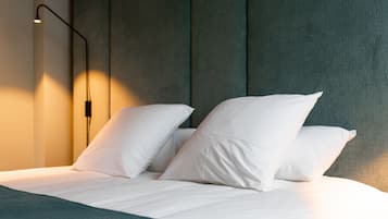 Pillowtop beds, minibar, in-room safe, individually decorated