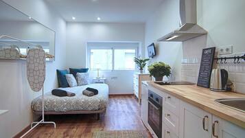 1 soveværelse, strygejern/strygebræt, internetforbindelse, sengetøj