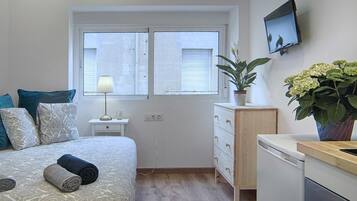 1 soveværelse, strygejern/strygebræt, internetforbindelse, sengetøj