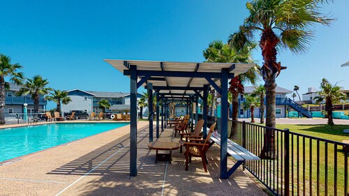 Shared Pool, Walking Path to Beach, Golf Cart Access