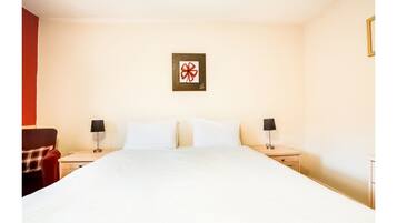 1 bedroom, iron/ironing board, bed sheets