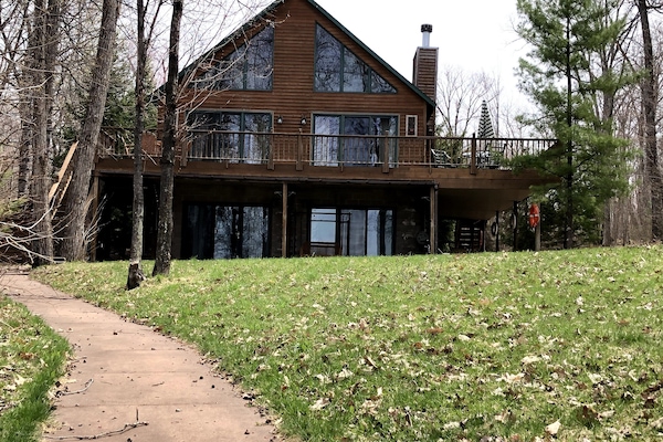 Front of the home from the Lake side