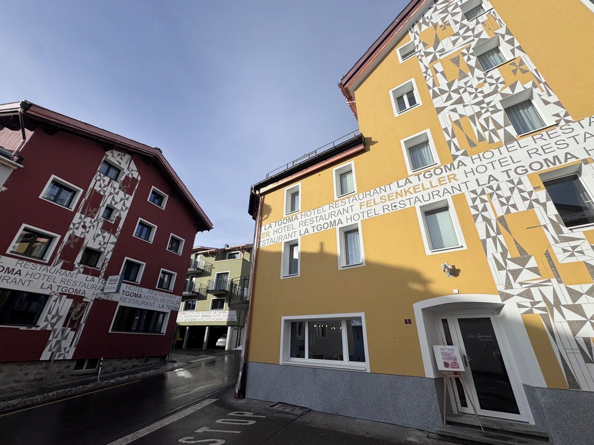 Fassade der Unterkunft