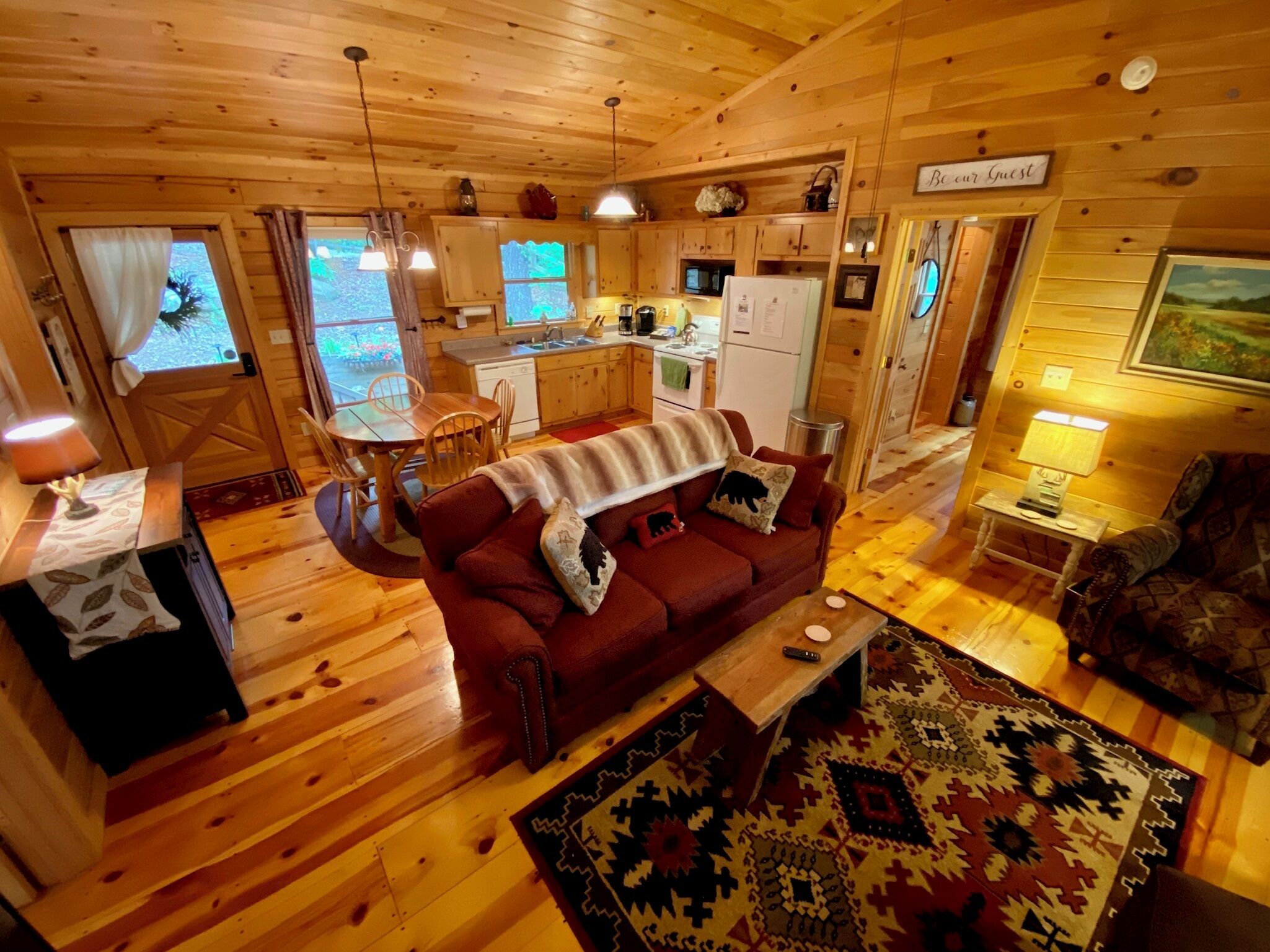 Fernseher, Kamin