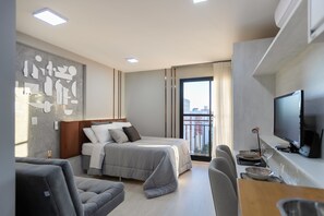 Studio | Blackout curtains, soundproofing, free WiFi, bed sheets - All You Need (Curitiba)