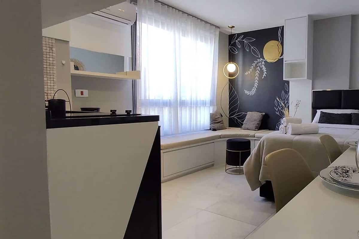 Studio Casa Gaya - AYN067 | 1 bilik tidur, langsir/tirai gelap terus, kalis bunyi, Wi-fi percuma