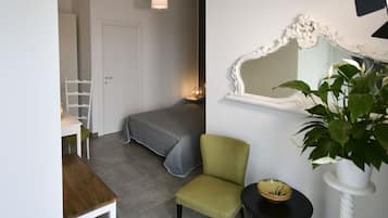 Deluxe Double Room, Pool View | Premium bedding, pillowtop beds, minibar, individually decorated