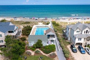 Exterior - The Hunkerdowner: Soundside with a Private Pool, Hot Tub, Dog-friendly! (Corolla)