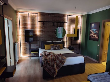 Premium bedding, down comforters, individually decorated