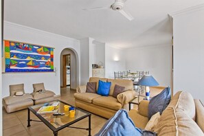 Televisión, reproductor de DVD, tenis de mesa y libros 