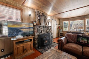 TV, fireplace, DVD player