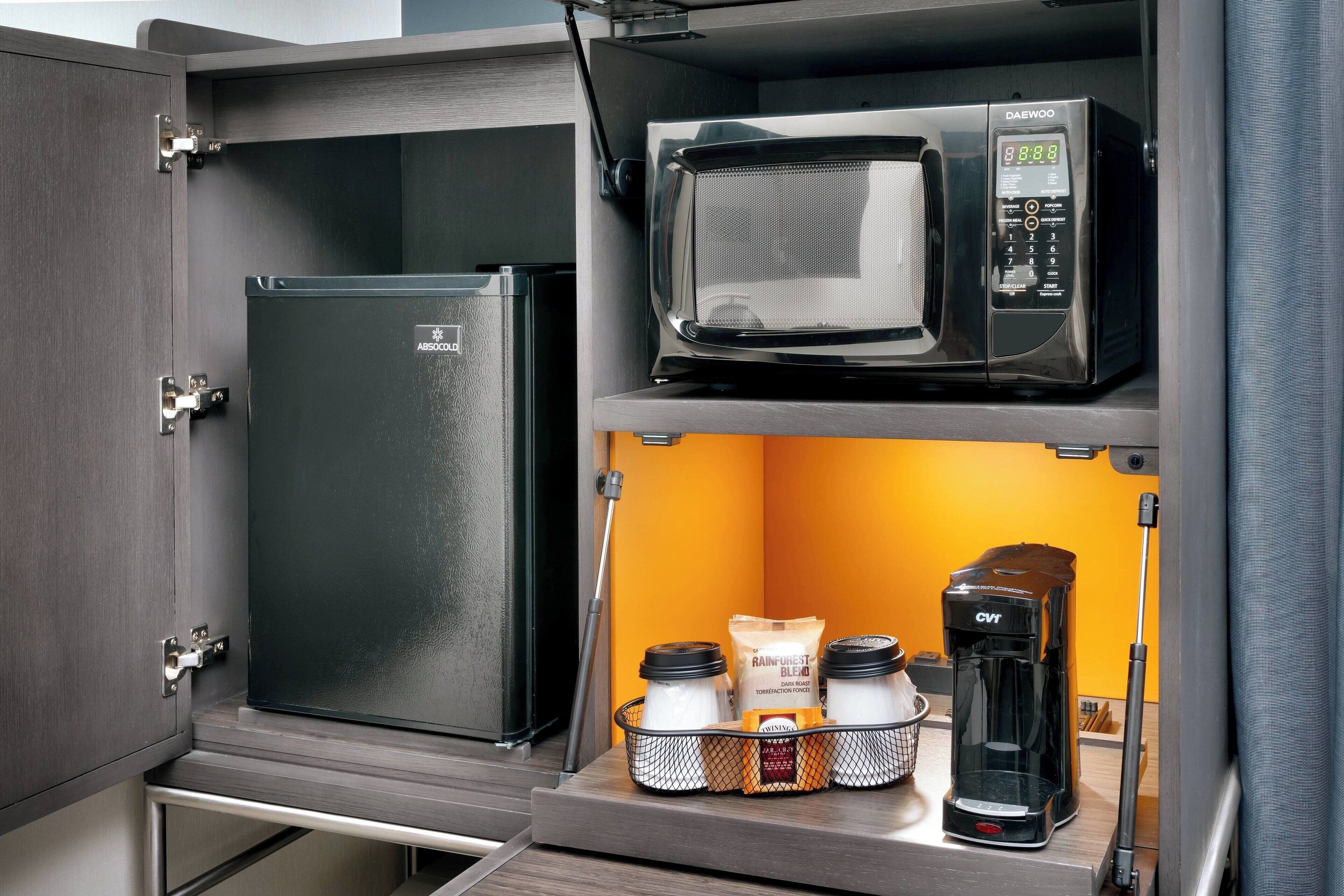 blackout curtains, iron/ironing board, bed sheets