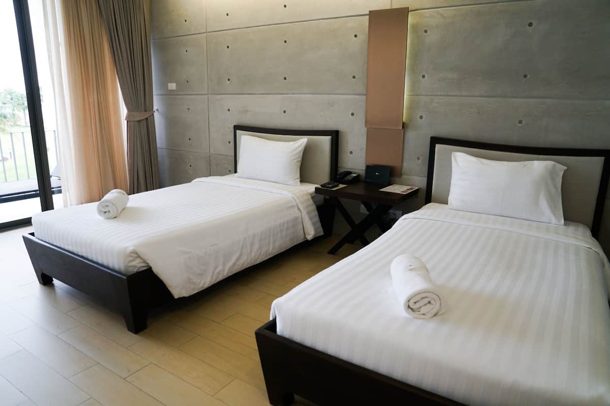 Chambre Deluxe avec lits jumeaux, vue mer
