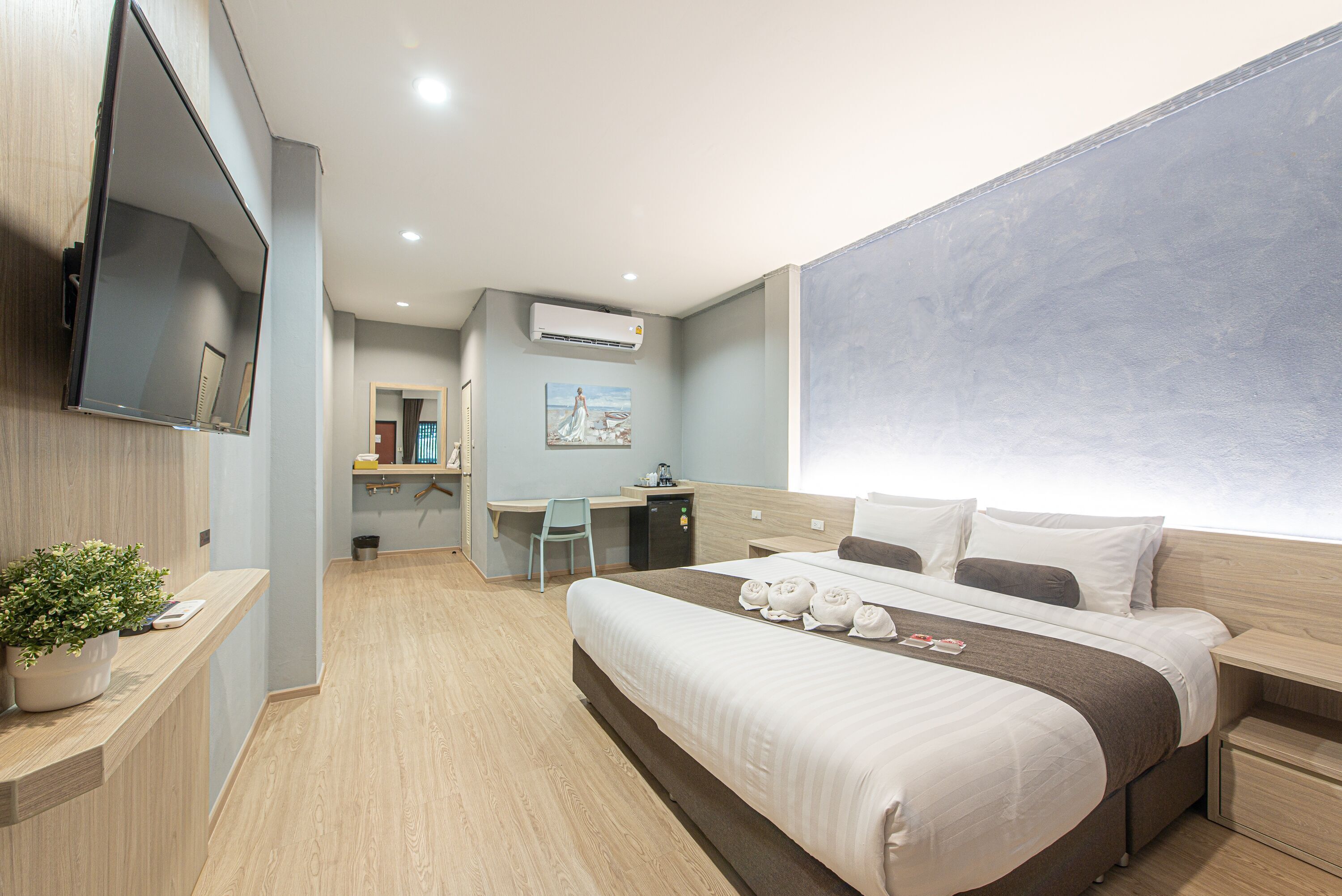 Wifi gratis y ropa de cama