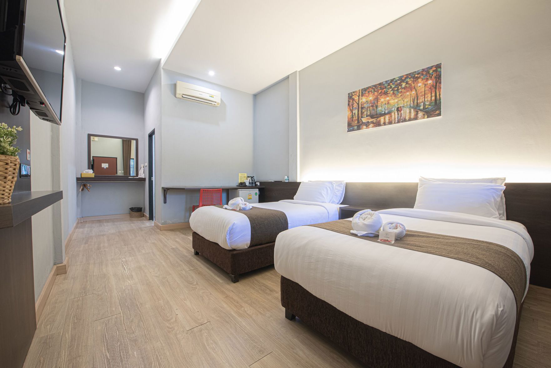 Wifi gratis y ropa de cama