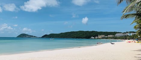 Beach nearby, white sand