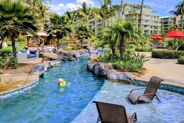 Perfect for families to relax in the shallow areas along the lazy river