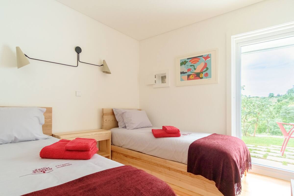 Premium bedding, down duvets, pillow-top beds, desk