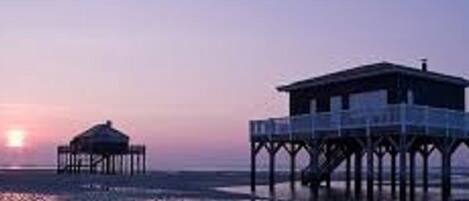 Accommodatie ligt op het strand