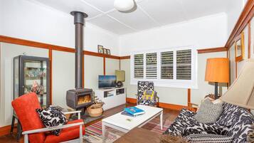 TV, fireplace, DVD player