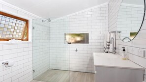 Shower, hair dryer