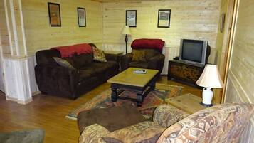 Fernseher, Kamin, DVD-Player