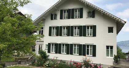 Dachwohnung mit Blick auf den Thunersee und Berge
