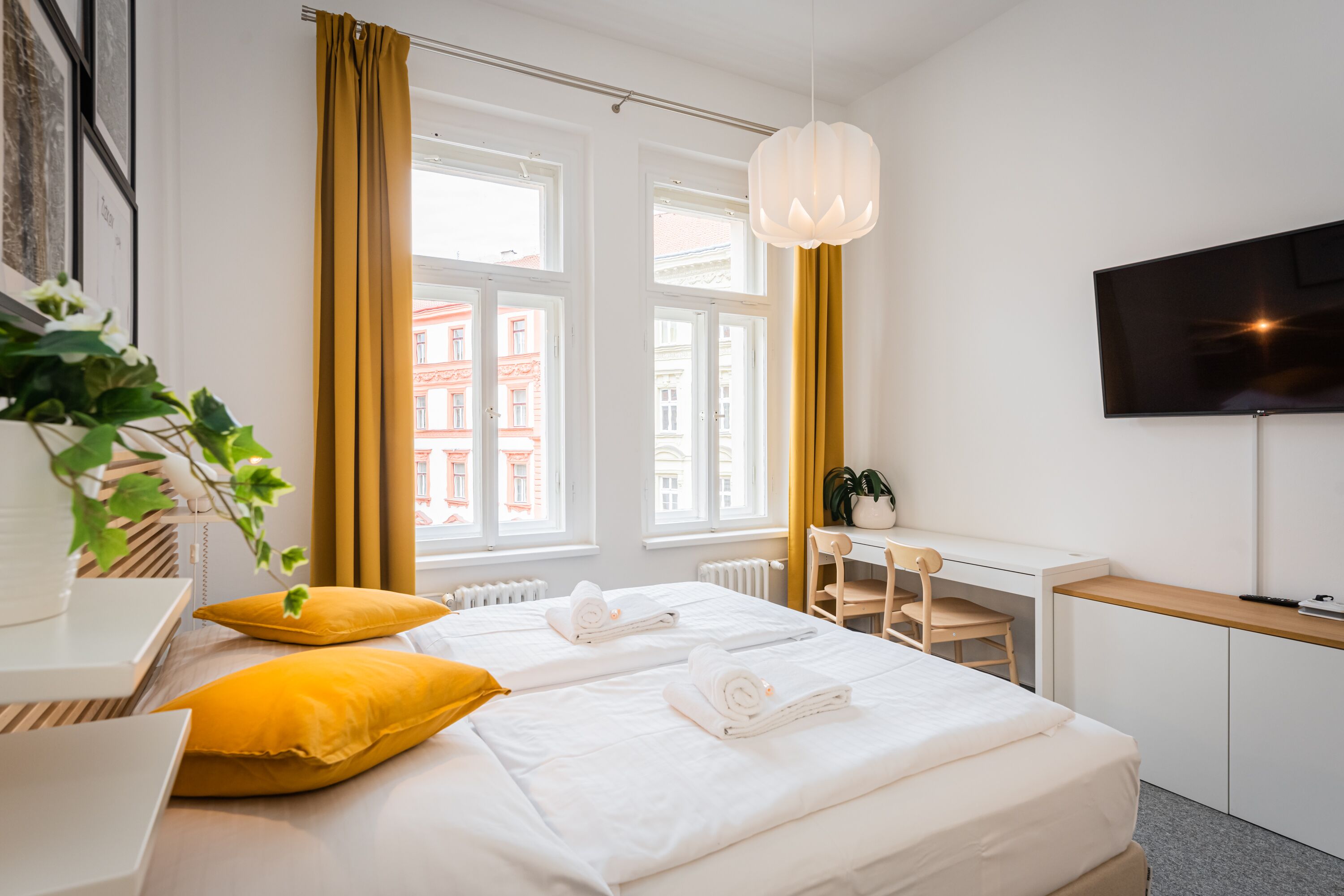 Superior Room, 1 Bedroom, Kitchenette, City View | Blackout curtains, free WiFi, bed sheets