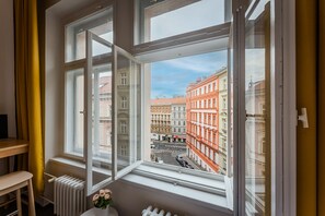 City Double or Twin Room, 1 Bedroom, Refrigerator, City View | Street view - Hotel Ostaš (Prague)