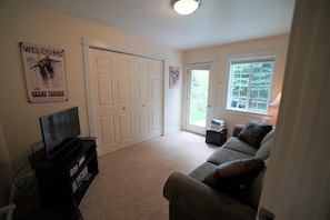 TV, fireplace, DVD player