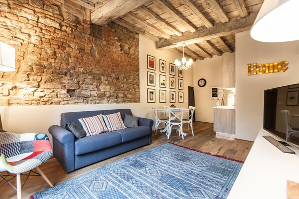 公寓, 1 間臥室 | 起居區 |  LCD 液晶電視