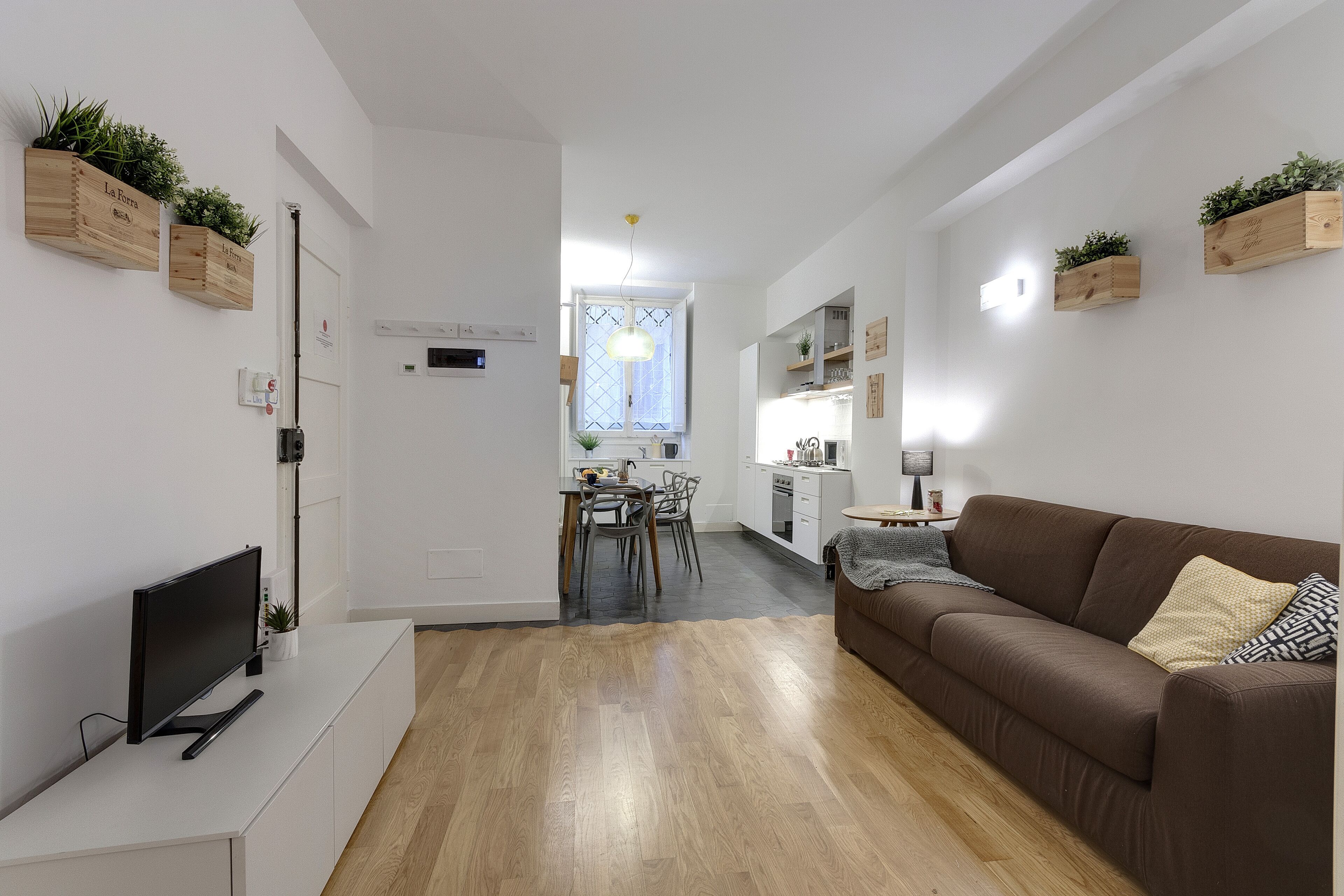 Apartment, 2 Bedrooms | Living area | LCD TV