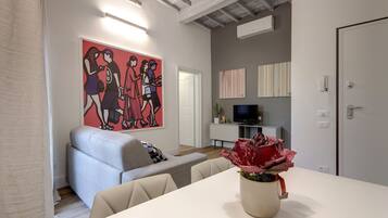 Apartment, 2 Bedrooms | Living area | LCD TV