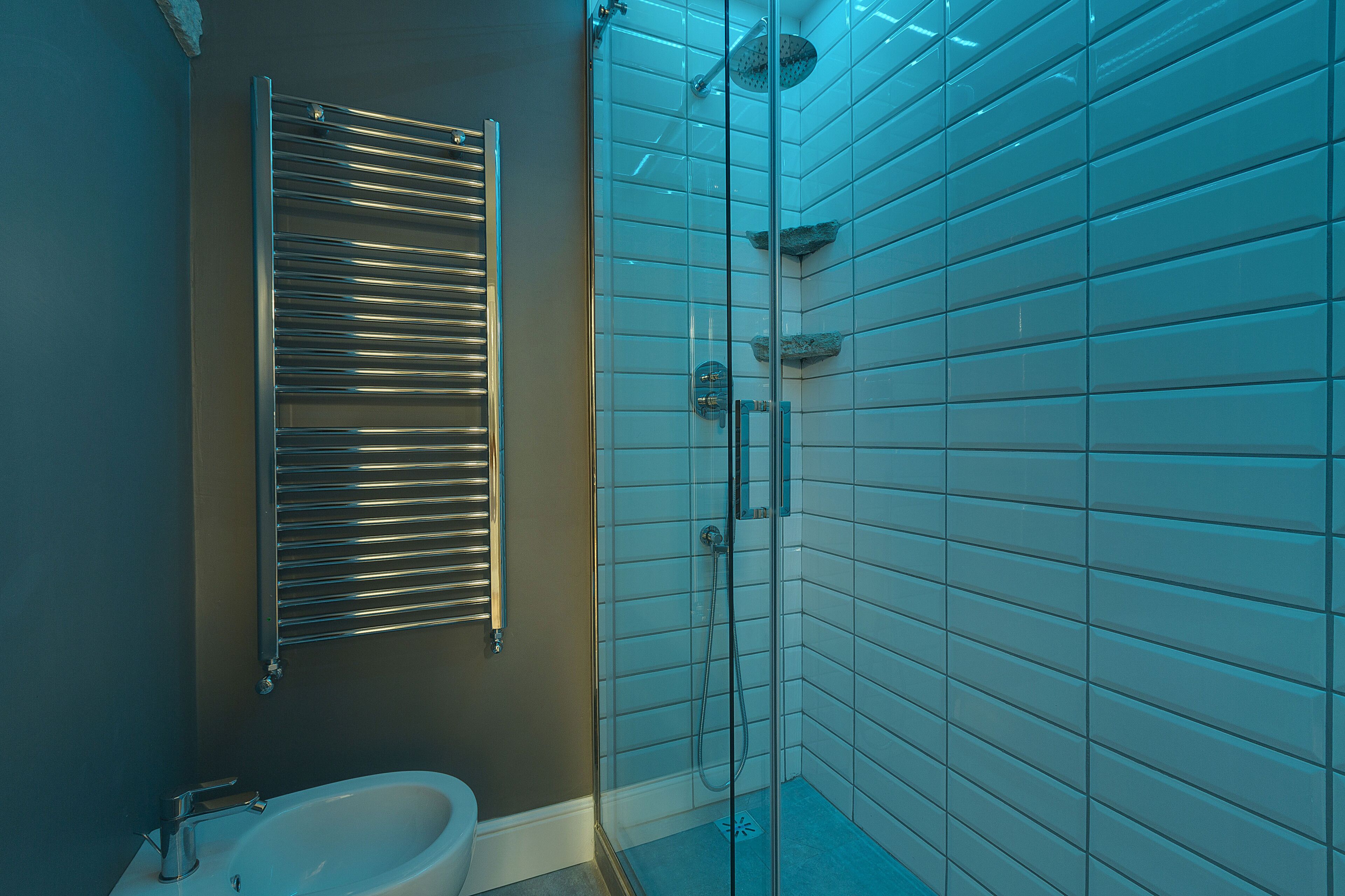 Departamento, 1 habitación | Baño | Regadera, regadera tipo lluvia, amenidades de baño gratuitas 