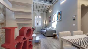 Apartment, 2 Bedrooms | Living area | LCD TV