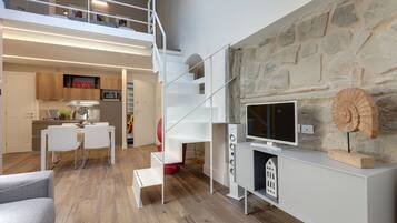 Apartment, 2 Bedrooms | Living area | LCD TV