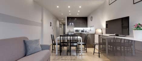 Apartment, 2 Bedrooms | Living area | LCD TV