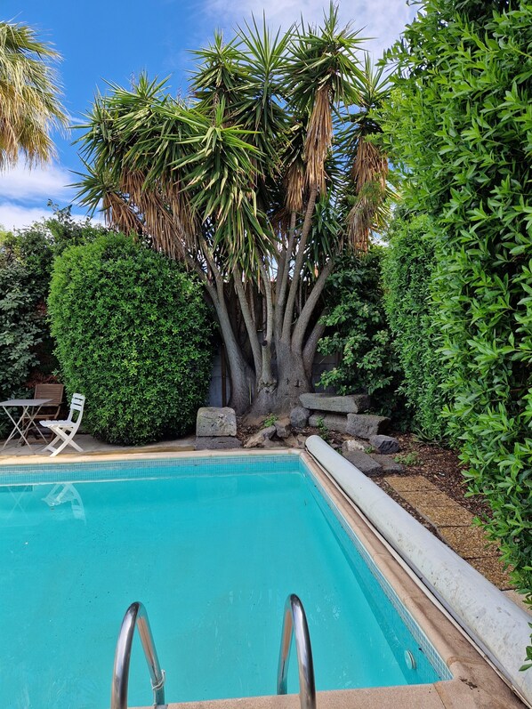 A heated pool
