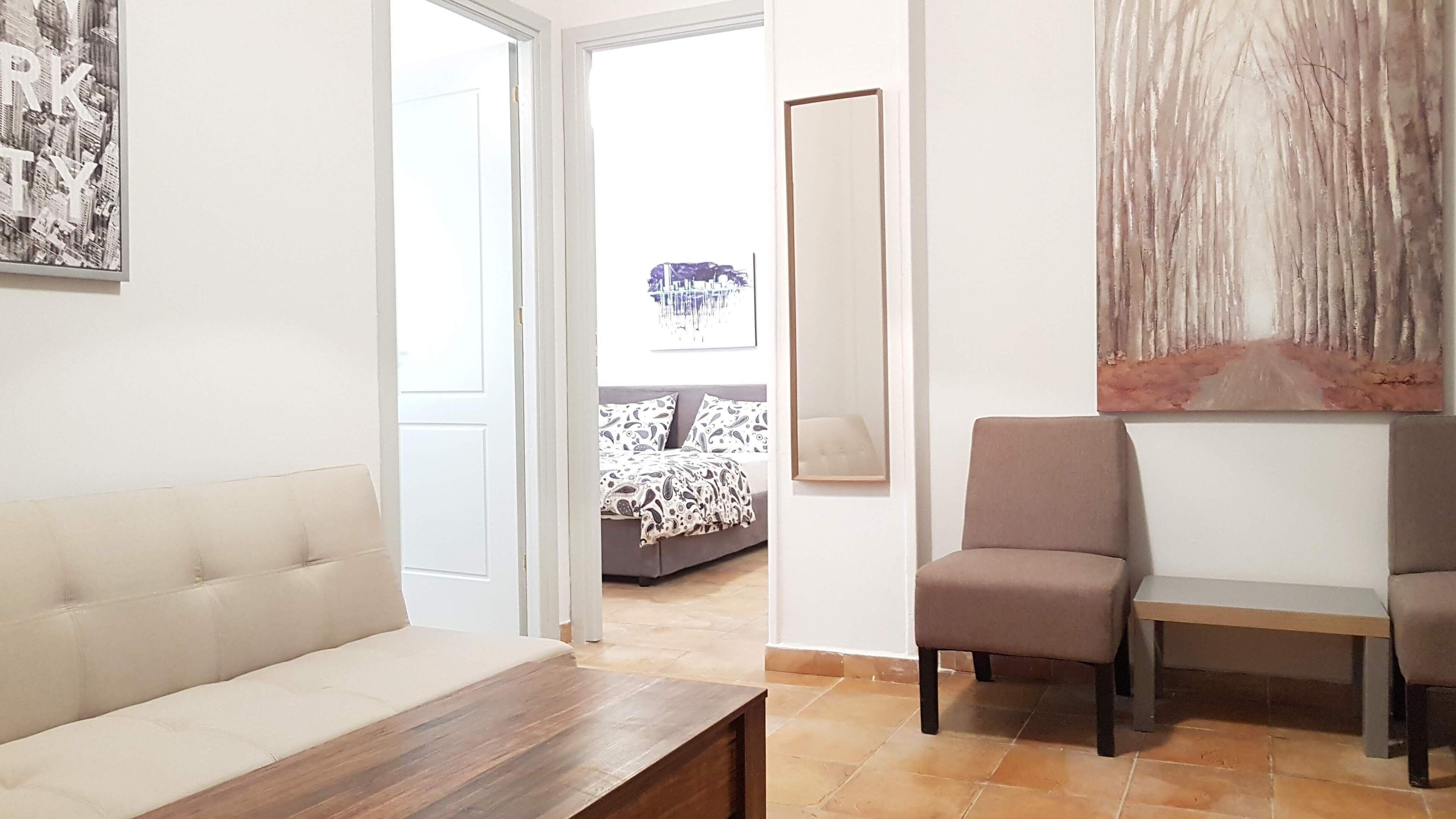 Lägenhet - 3 sovrum | Vardagsrum | Platt-tv