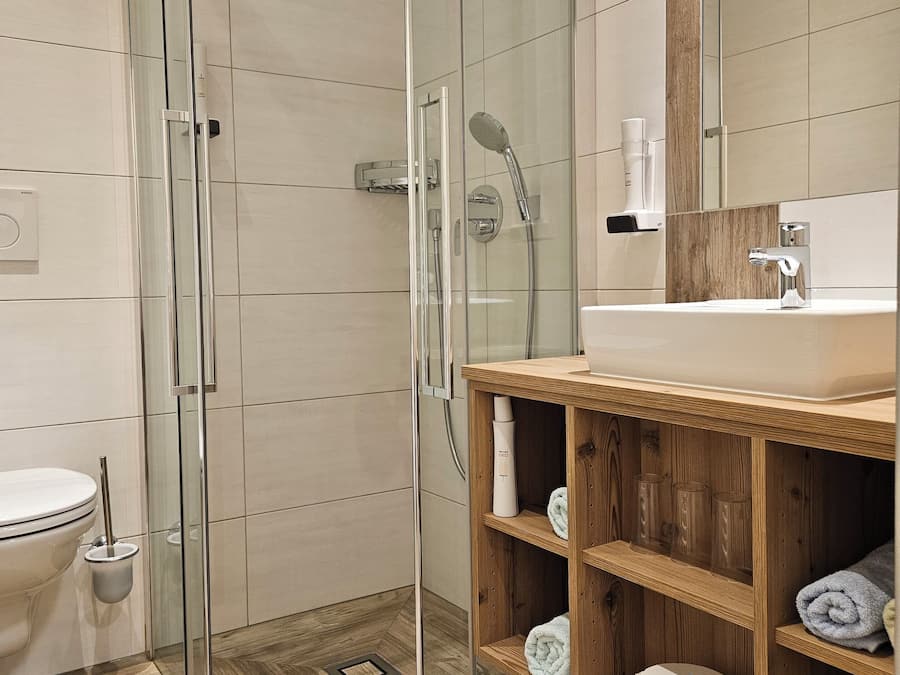 Apartment (Nr.10) | Bathroom | Shower, hair dryer, towels