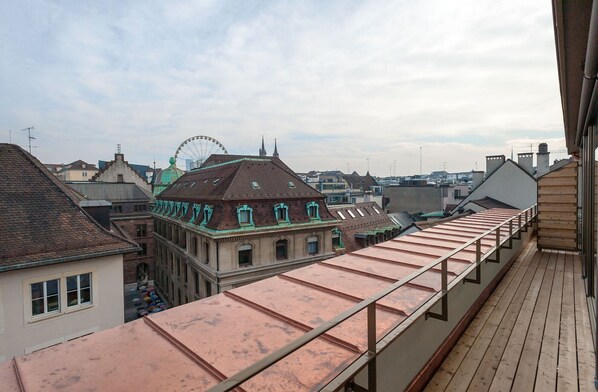 Vue depuis lâhĂ©bergement