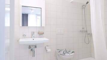 Shower, towels, soap