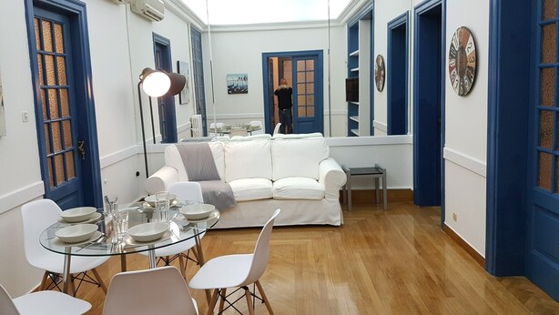 Traditional-Apartment, 5 Schlafzimmer, 2 Bäder, Stadtblick | Wohnzimmer