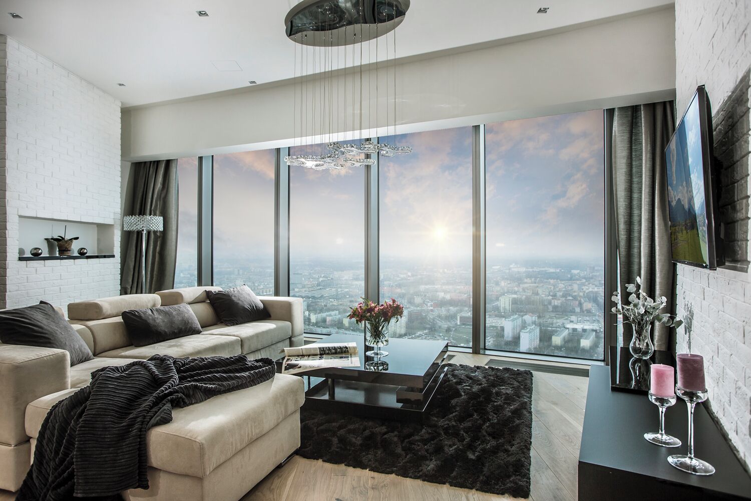 行政套房, 1 间卧室, 城市景观, 塔楼 | 起居区 | 55-英寸智能电视（配备数码频道）、电视、Netflix