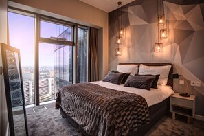 Standard Suite, 1 Bedroom, Air conditioning, City View | Premium bedding, individually decorated, individually furnished