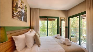 Ropa de cama de alta calidad y minibar